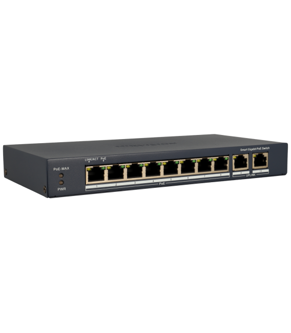 HIKVISION PRO 10 port Cloud Switch mit 8 PoE-Ports