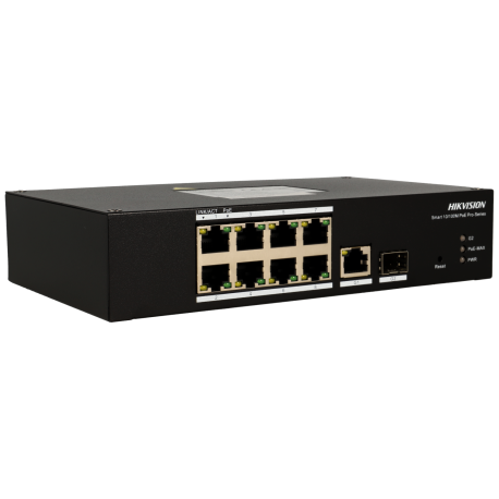 HIKVISION PRO 10 port Cloud Switch mit 8 PoE-Ports