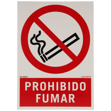 Cartel prohibido fumar A-FIRE